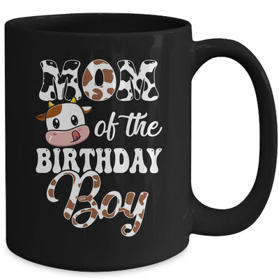 Mom Of The Birthday Boy Cow Farm 1st Birthday Boy Mug | teecentury