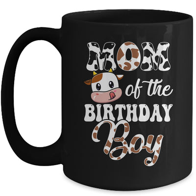 Mom Of The Birthday Boy Cow Farm 1st Birthday Boy Mug | teecentury
