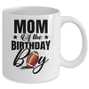 Mom Of The Birthday Boy Football 1st Birthday Party Mug | teecentury