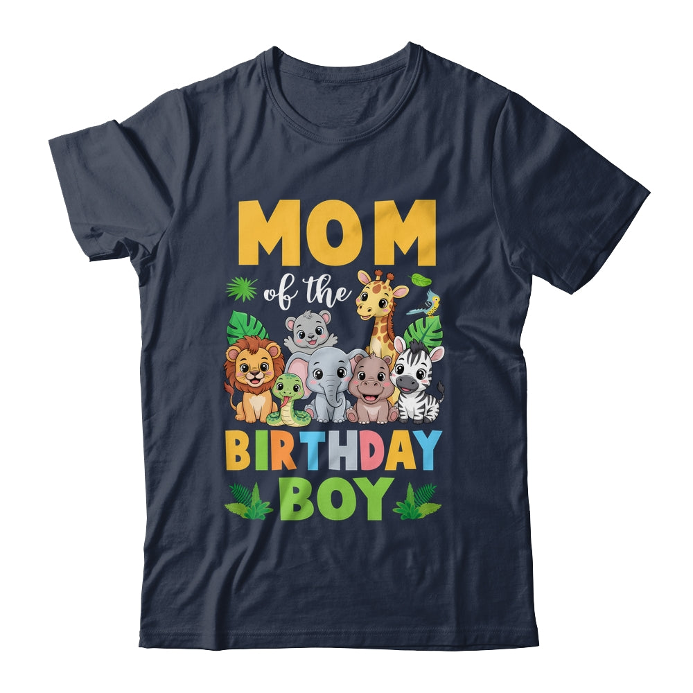 Mom Of The Birthday Boy Kids Safari Jungle Animal Shirt & Hoodie | teecentury