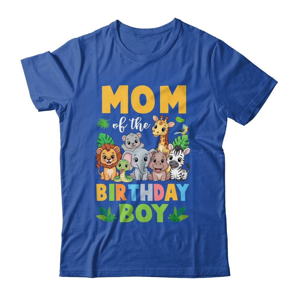 Mom Of The Birthday Boy Kids Safari Jungle Animal Shirt & Hoodie | teecentury