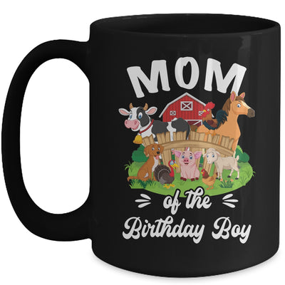 Mom Of The Birthday Boy Party Cow Farm 1st Birthday Party Mug | teecentury