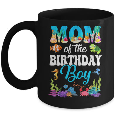 Mom Of The Birthday Boy Sea Fish Ocean Aquarium Party Mug | teecentury