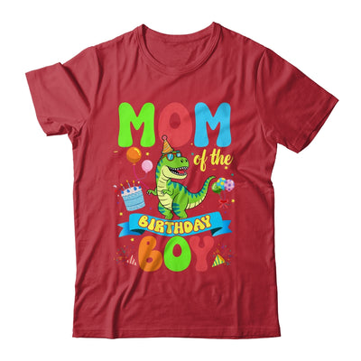 Mom Of The Birthday Boy TRex Dinosaur Birthday Family Shirt & Hoodie | teecentury