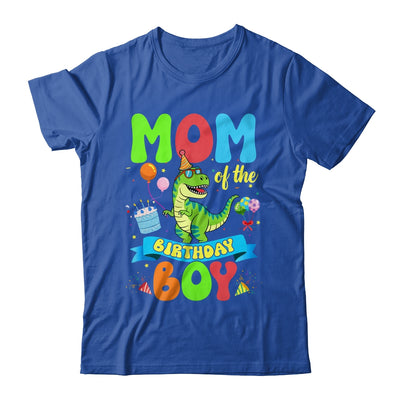 Mom Of The Birthday Boy TRex Dinosaur Birthday Family Shirt & Hoodie | teecentury