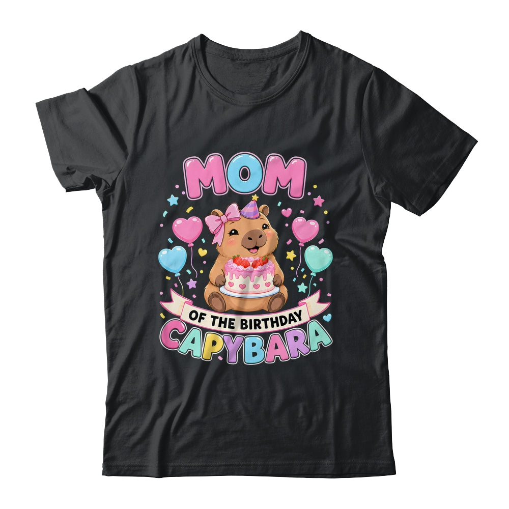 Mom Of The Birthday Capybara Birthday Girl Family Shirt & Hoodie | teecentury