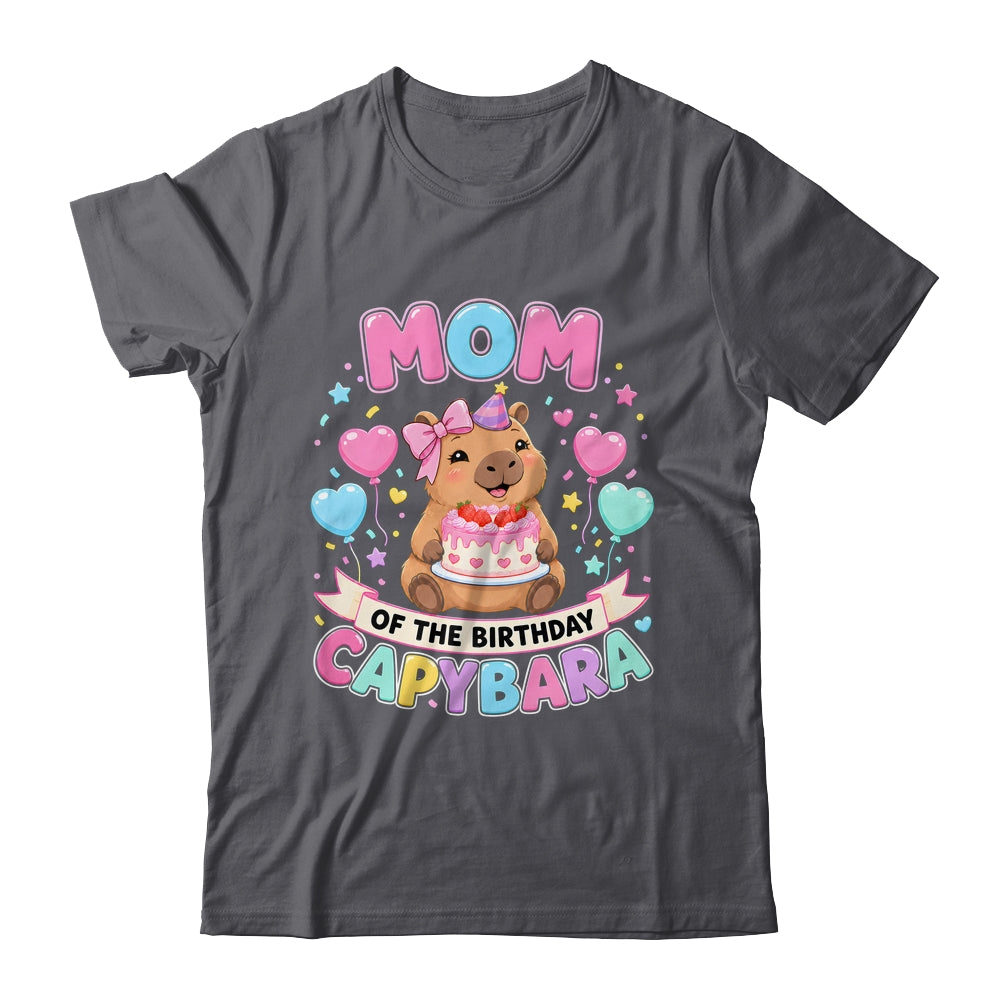 Mom Of The Birthday Capybara Birthday Girl Family Shirt & Hoodie | teecentury
