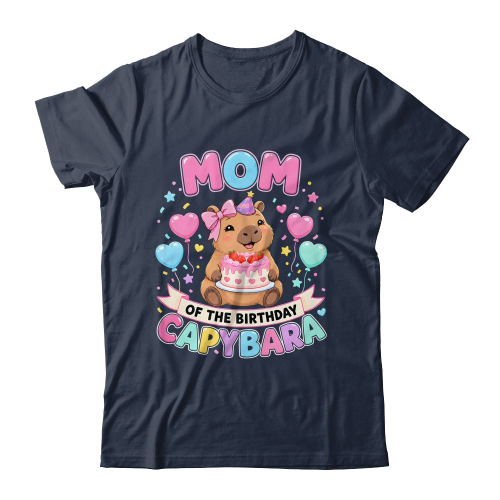 Mom Of The Birthday Capybara Birthday Girl Family Shirt & Hoodie | teecentury