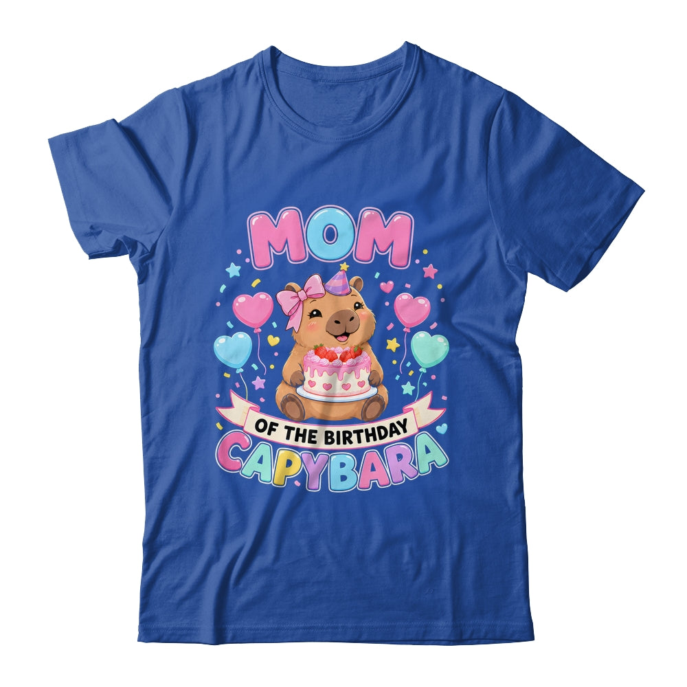 Mom Of The Birthday Capybara Birthday Girl Family Shirt & Hoodie | teecentury