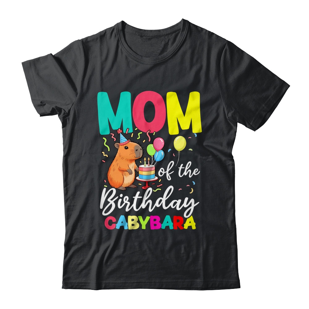 Mom Of The Birthday Capybara Girl Bday Party Family Shirt & Hoodie | teecentury