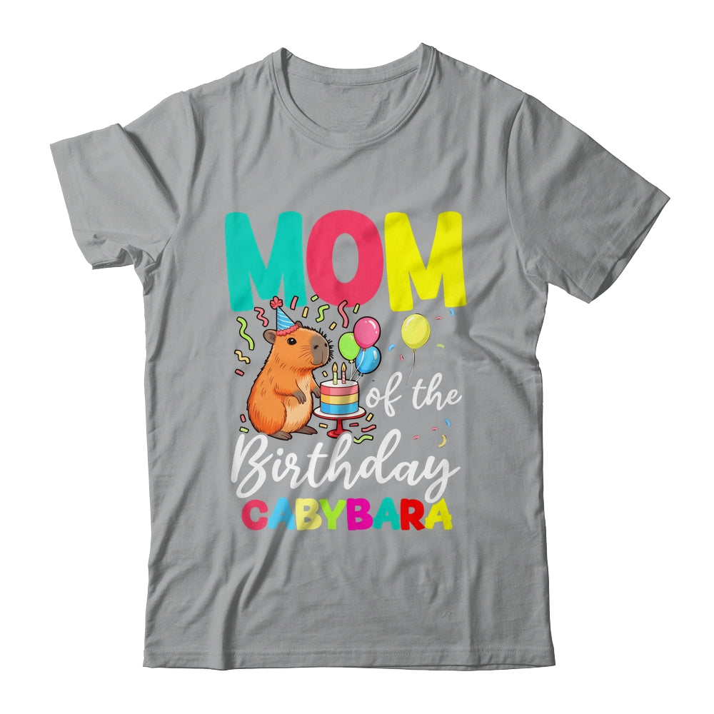 Mom Of The Birthday Capybara Girl Bday Party Family Shirt & Hoodie | teecentury