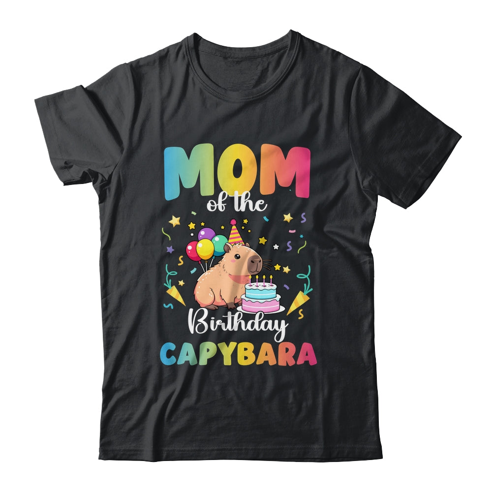 Mom Of The Birthday Girl Capybara Bday Party Family Shirt & Hoodie | teecentury