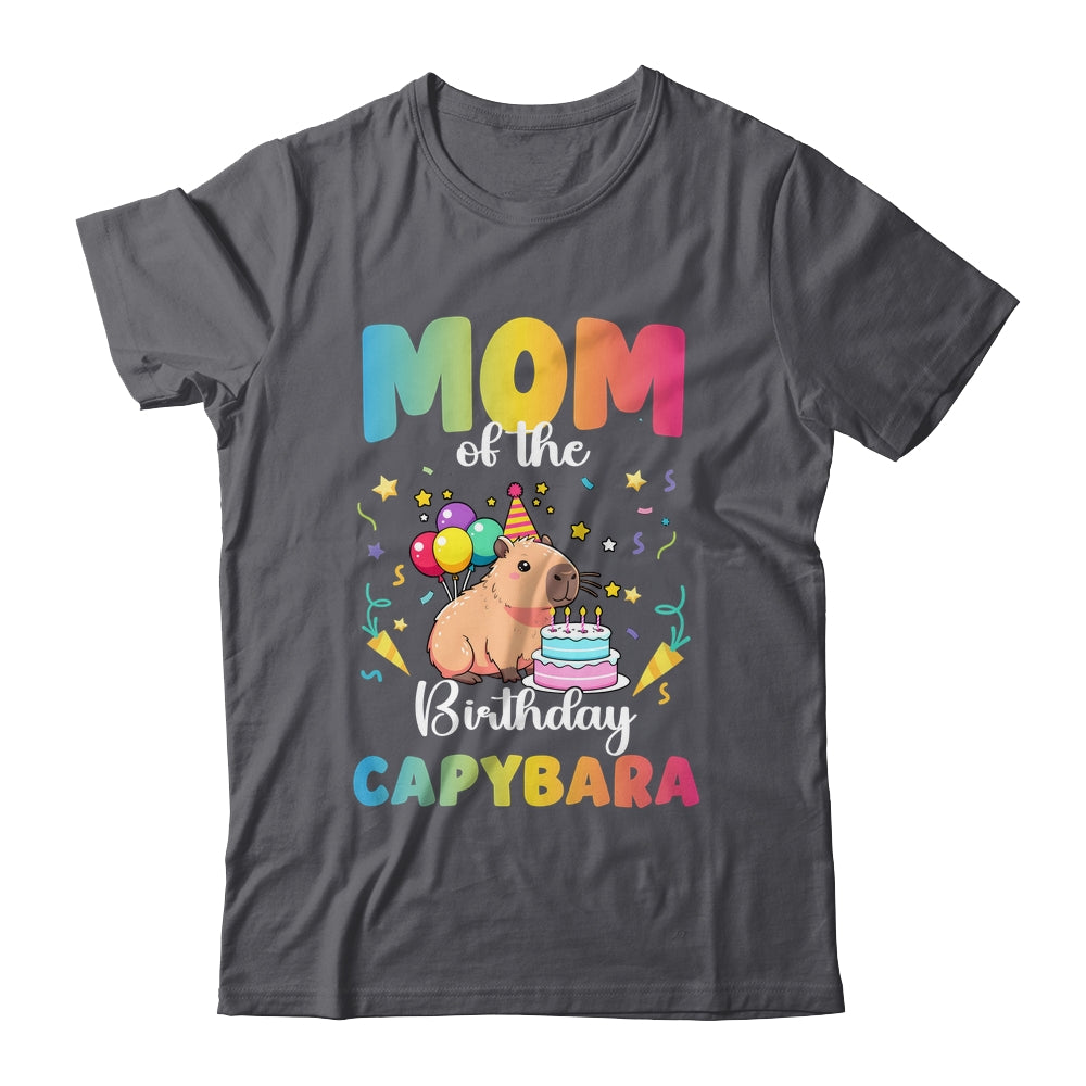 Mom Of The Birthday Girl Capybara Bday Party Family Shirt & Hoodie | teecentury