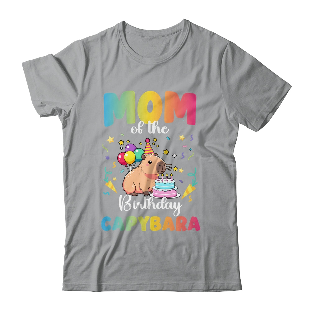 Mom Of The Birthday Girl Capybara Bday Party Family Shirt & Hoodie | teecentury