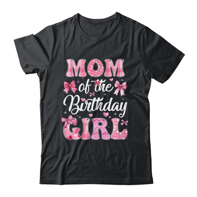 Mom Of The Birthday Girl Family Pink Coquette Bow Shirt & Hoodie | teecentury