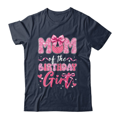 Mom Of The Birthday Girl Pink Coquette Bow Family Shirt & Hoodie | teecentury