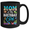 Mom Of The Birthday Girl Sea Fish Ocean Aquarium Party Mug | teecentury