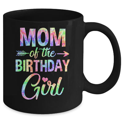 Mom Of The Birthday Girl Tie Dye 1st Birthday Girl Family Mug | teecentury