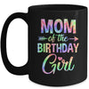 Mom Of The Birthday Girl Tie Dye 1st Birthday Girl Family Mug | teecentury