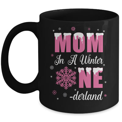 Mom Of The Birthday Girl Winter Onederland 1st Birthday Mug | teecentury