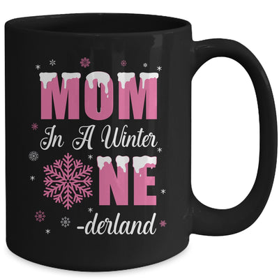 Mom Of The Birthday Girl Winter Onederland 1st Birthday Mug | teecentury