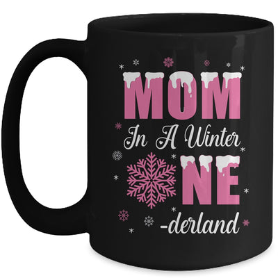 Mom Of The Birthday Girl Winter Onederland 1st Birthday Mug | teecentury
