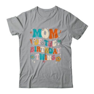 Mom Of The Birthday Twins Boys Girls Party Retro Bday Shirt & Hoodie | teecentury