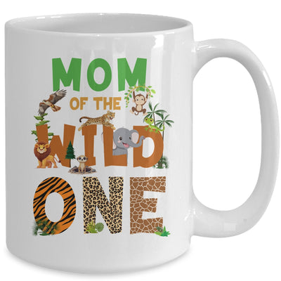 Mom Of The Birthday Wild One Safari Birthday Boy Family Mug | teecentury