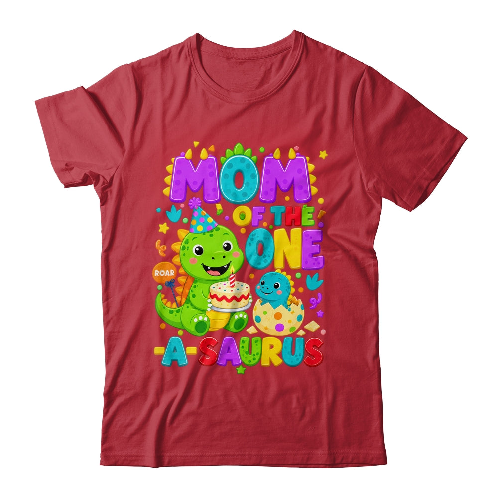 Mom Of The One-A-Saurus 1St Birthday Boy T-Rex Dinosaur Shirt & Hoodie | teecentury