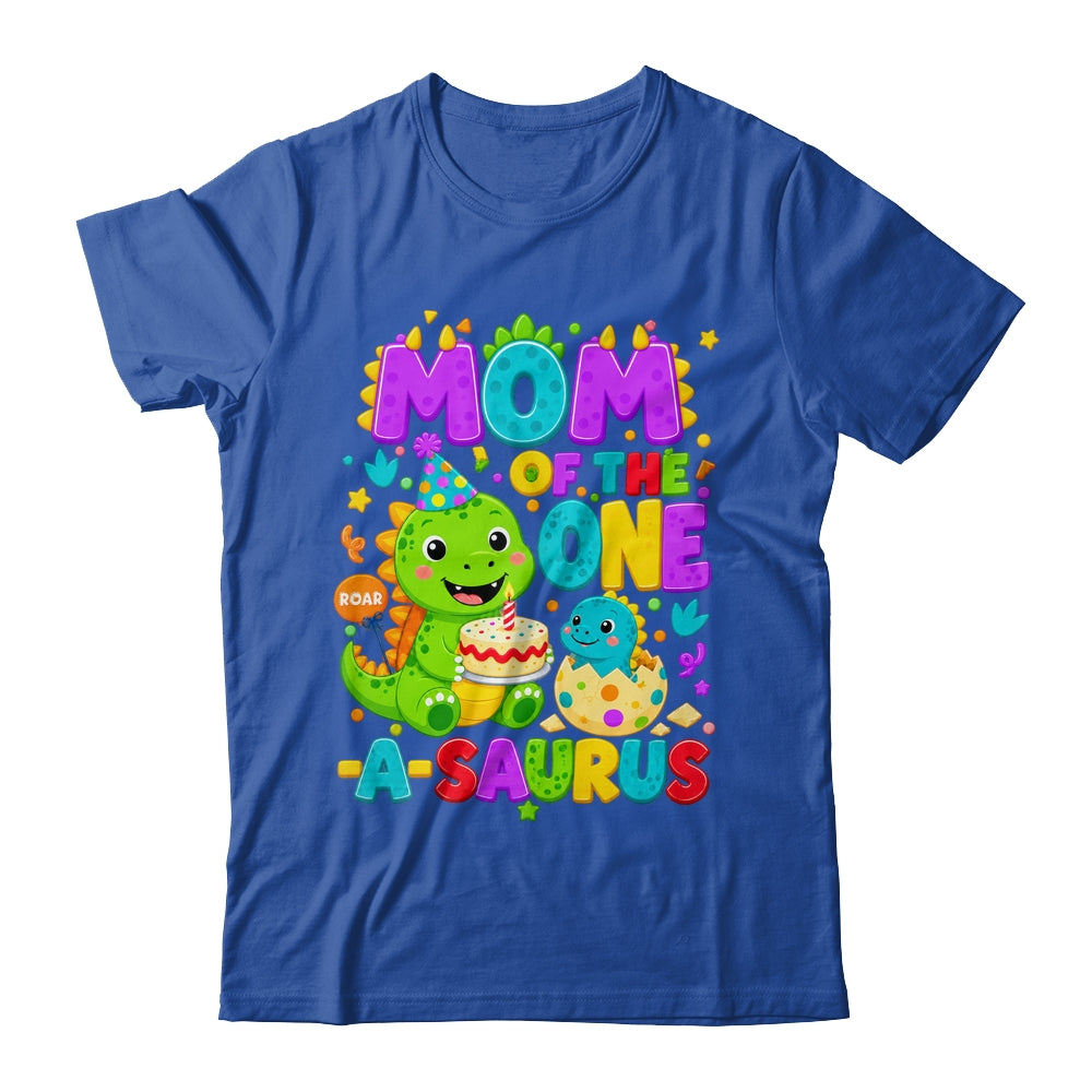 Mom Of The One-A-Saurus 1St Birthday Boy T-Rex Dinosaur Shirt & Hoodie | teecentury