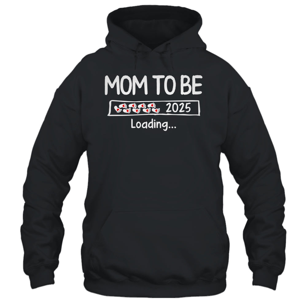 Mom To Be 2025 Loading Promoted To Mom Est 2025 Shirt & Tank Top | teecentury