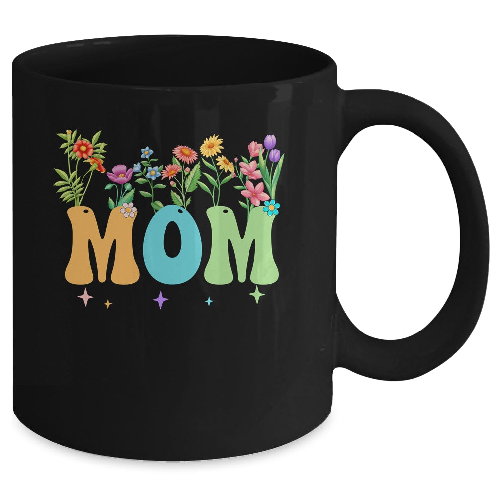 Mom Women Wildflower Floral Design Mom Mothers Day Mug | teecentury