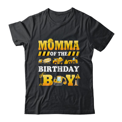 Momma Of The Birthday Boy Construction Matching Family Shirt & Hoodie | teecentury