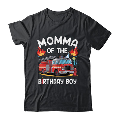 Momma Of The Birthday Boy Fire Truck Firefighter 1st Party Shirt & Hoodie | teecentury