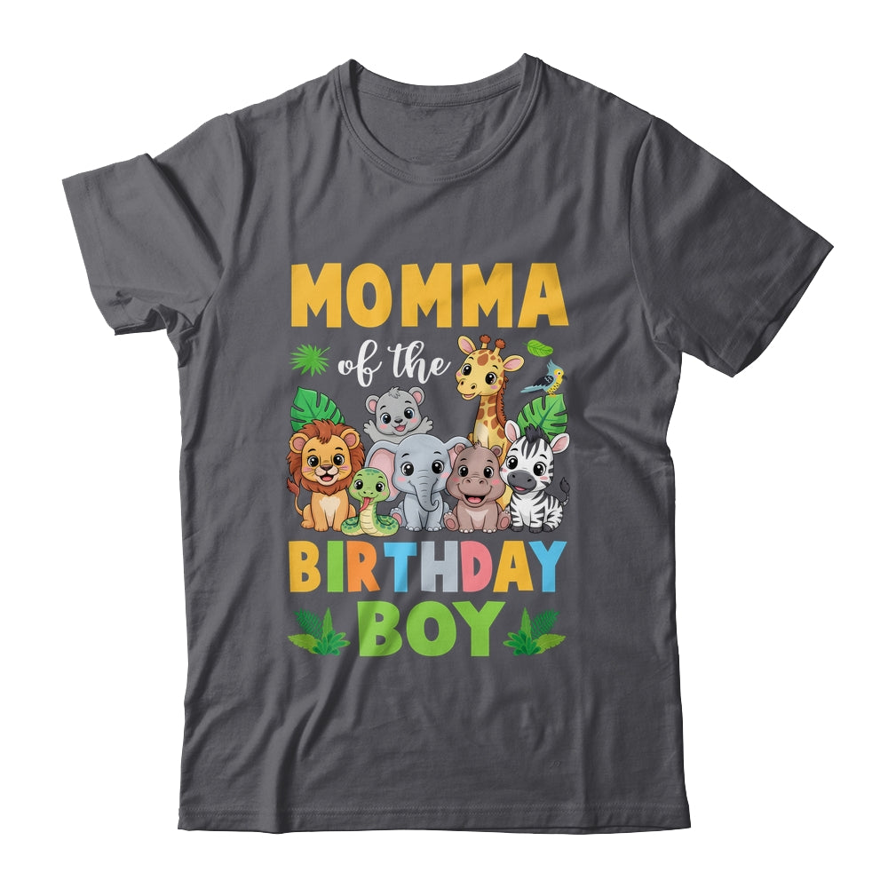 Momma Of The Birthday Boy Kids Safari Jungle Animal Shirt & Hoodie | teecentury
