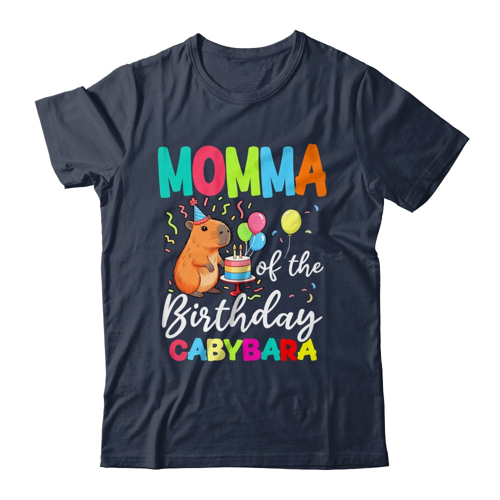 Momma Of The Birthday Capybara Girl Bday Party Family Shirt & Hoodie | teecentury
