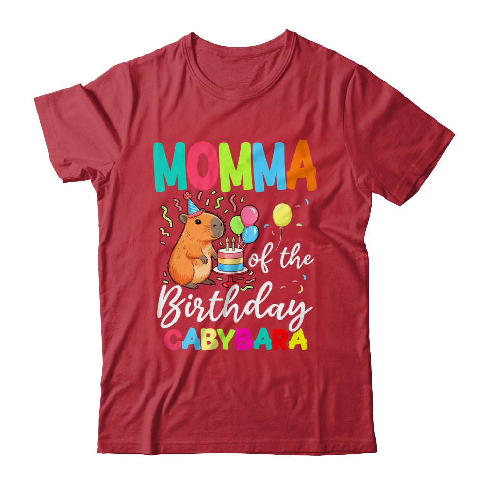 Momma Of The Birthday Capybara Girl Bday Party Family Shirt & Hoodie | teecentury