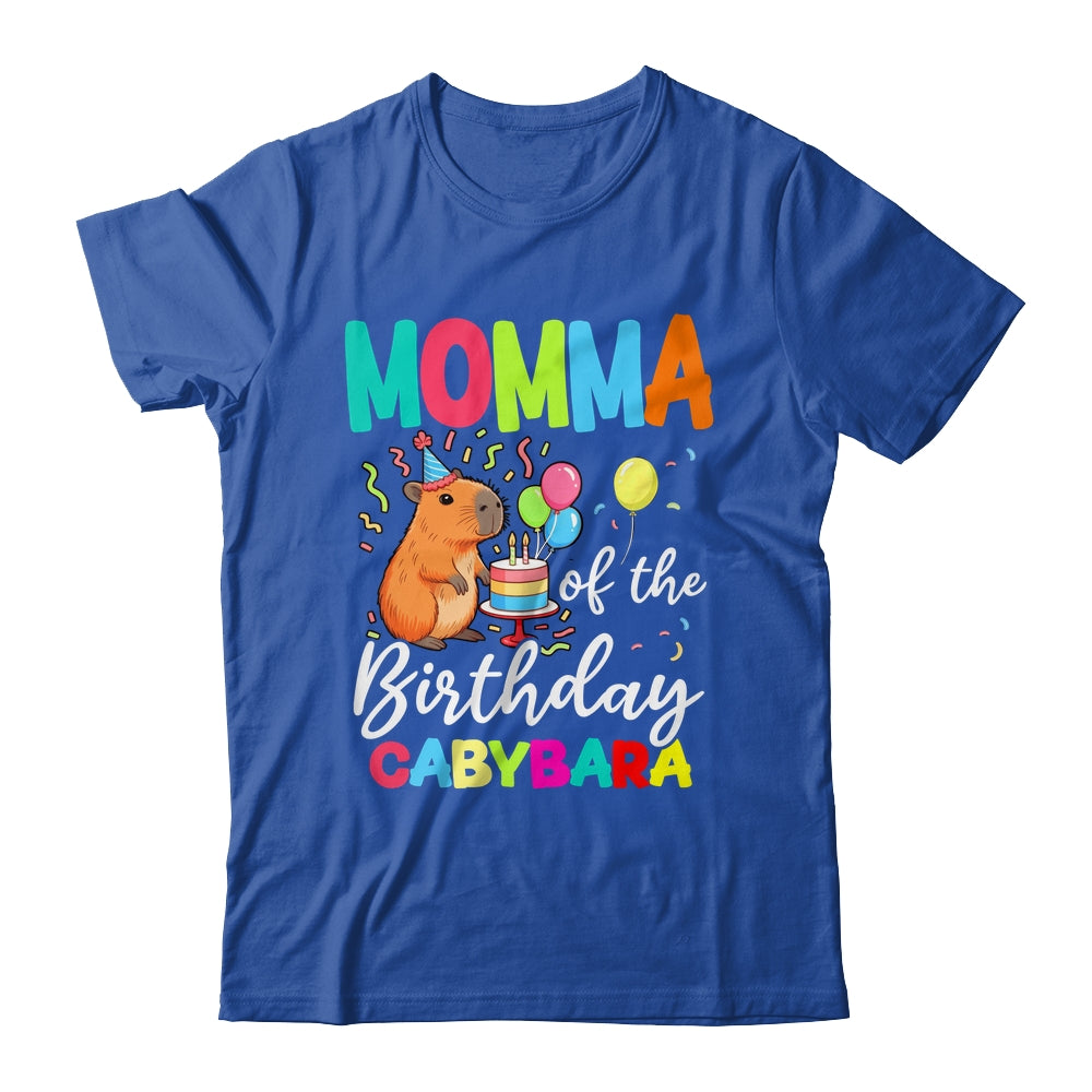 Momma Of The Birthday Capybara Girl Bday Party Family Shirt & Hoodie | teecentury