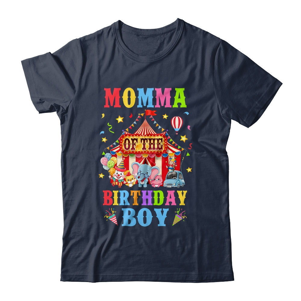 Momma Of The Birthday For Boy Circus Carnival Theme Party Shirt & Hoodie | teecentury