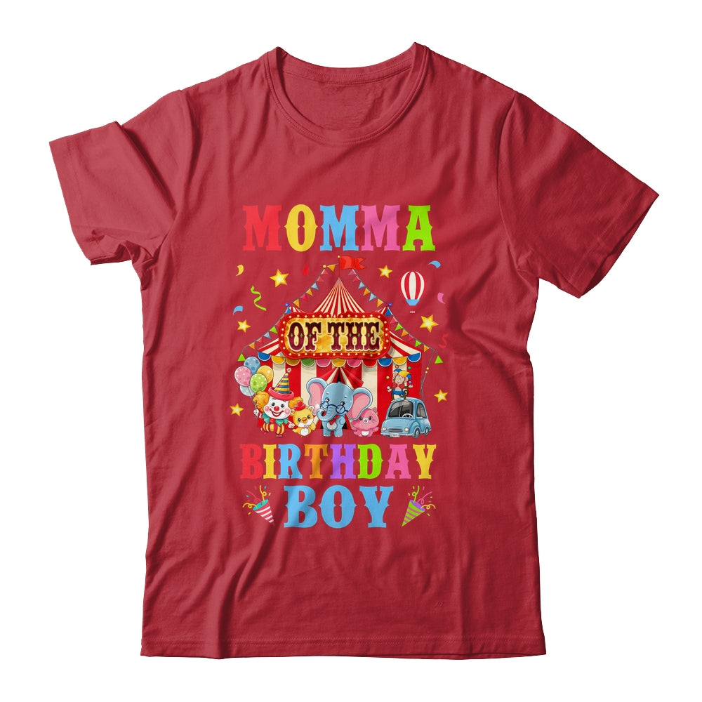 Momma Of The Birthday For Boy Circus Carnival Theme Party Shirt & Hoodie | teecentury