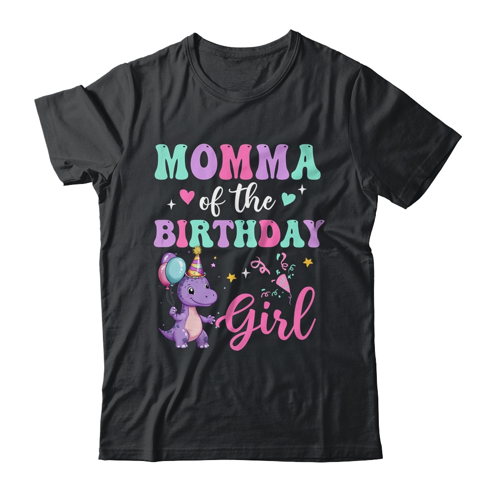 Momma Of The Birthday For Girl Dinosaur T-Rex Party Family Shirt & Hoodie | teecentury