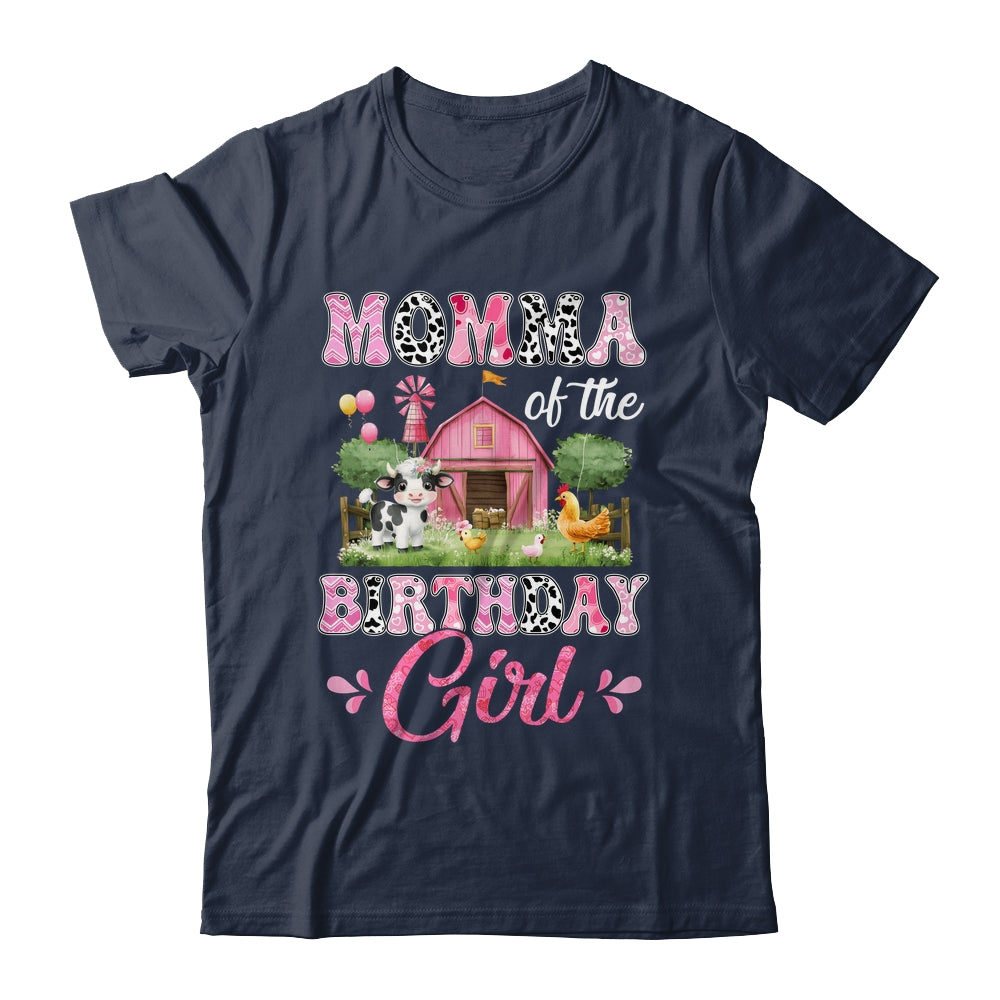 Momma Of The Birthday Girl 1st Birthday Cow Farm Family Shirt & Hoodie | teecentury