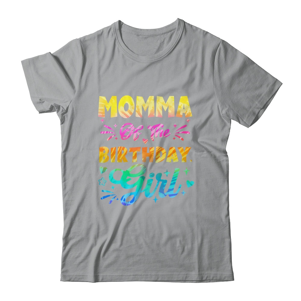 Momma Of The Birthday Girl Tie Dye 1st Birthday Family Shirt & Hoodie | teecentury