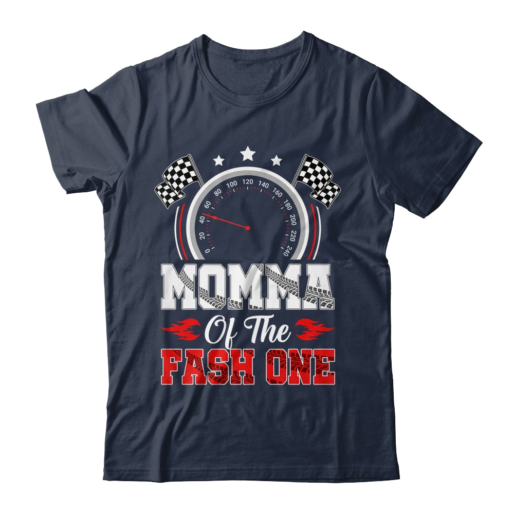Momma Of The Fast One 1st Birthday Racing Car Family Shirt & Hoodie | teecentury