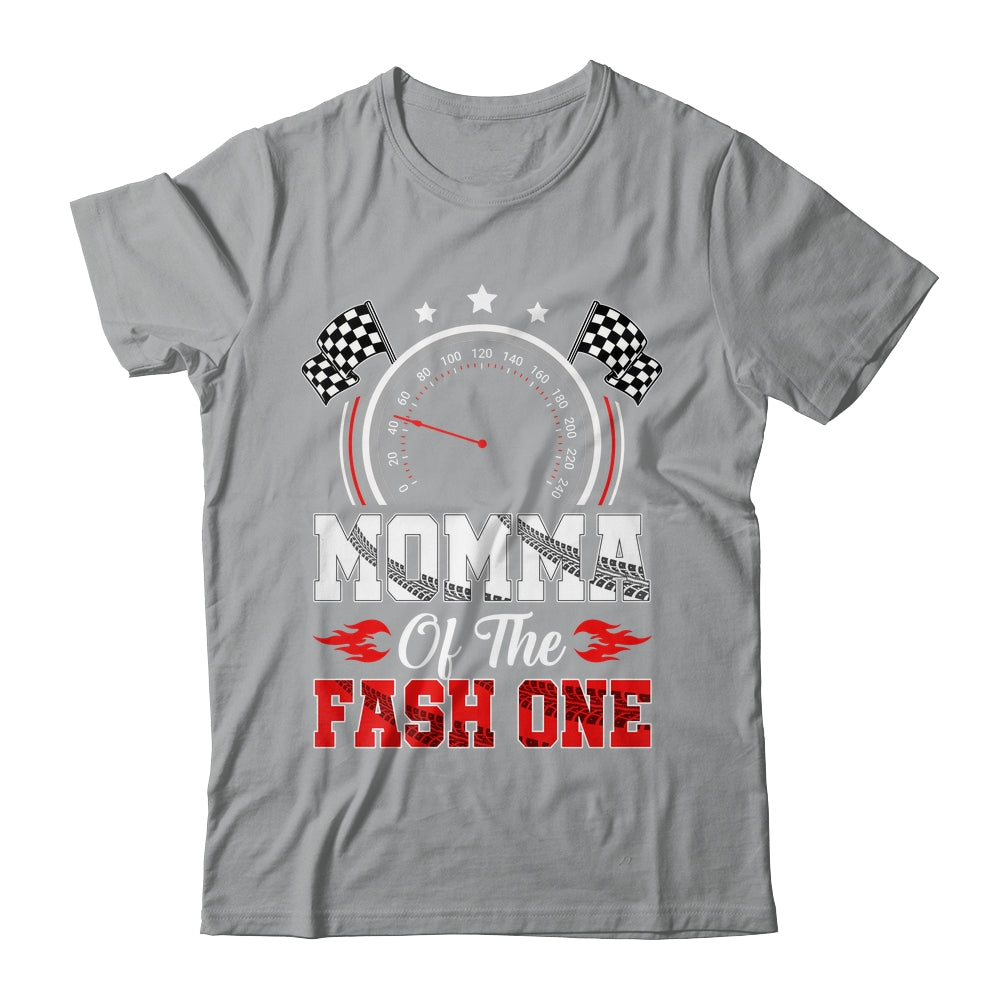 Momma Of The Fast One 1st Birthday Racing Car Family Shirt & Hoodie | teecentury