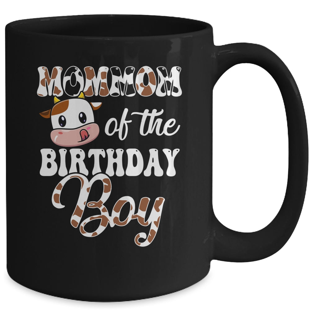 Mommom Of The Birthday Boy Cow Farm 1st Birthday Boy Mug | teecentury