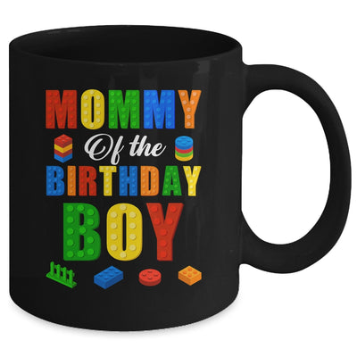 Mommy Birthday Boy Master Builder Building Bricks Blocks Mug | teecentury