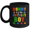 Mommy Birthday Boy Master Builder Building Bricks Blocks Mug | teecentury