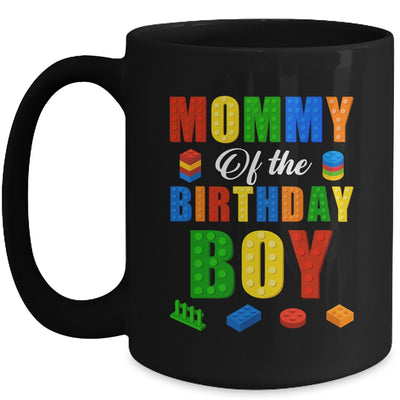 Mommy Birthday Boy Master Builder Building Bricks Blocks Mug | teecentury