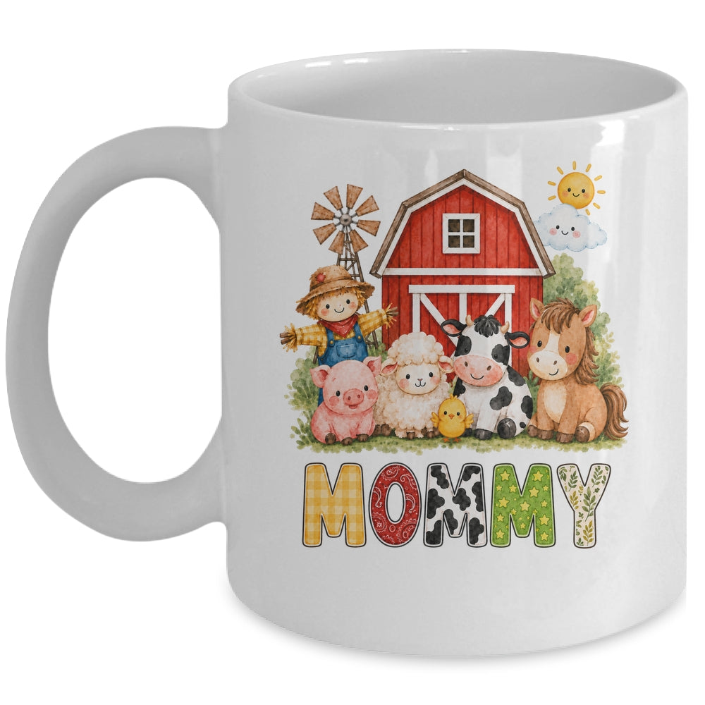 Mommy Farm Cow 1St Birthday Girl Boy Matching Family Mug | teecentury